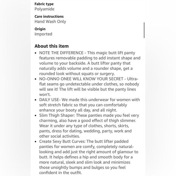 Women's Cream Intimates Set with Removable Pads NWT looks like L - Picture 5 of 15